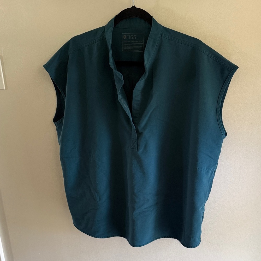 FIGS Rafaela Teal Shirt